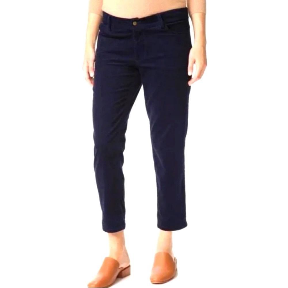 Hatch Maternity straight leg navy corduroy pants, size 1